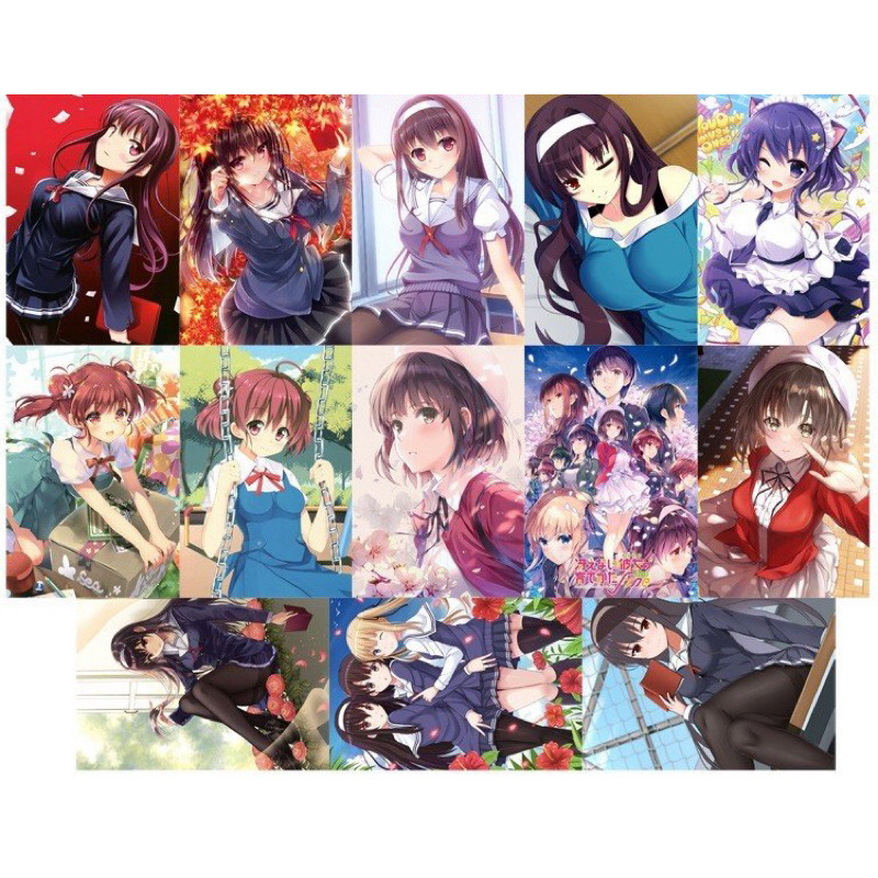 Ảnh card hình Saenai heroine no sodatekata 23 ảnh khác nhau / Card anime Saenai heroine no sodatekat