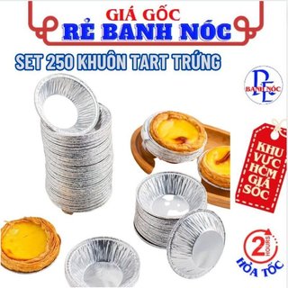  Set 250 Khay Giấy Bạc Nướng Hàu , Bộ Đế Cốc Chén Khuôn Giấy Bạc , Khuôn Tart Trứng Bằng Lá Nhôm Tiện Dụng