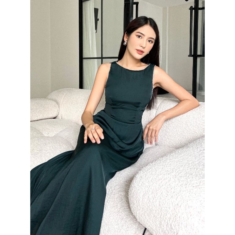 Femei - Đầm tiệc Nira Dress tiểu thư dáng xoè dài đính đá sang trọng