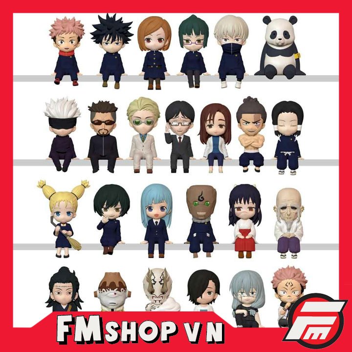 MÔ HÌNH NHÂN VẬT ANIME CHIBI CHÚ THUẬT HỒI CHIẾN JUJUTSU KAISEN SITTING MASCOT FIGURE 25 FIGURES