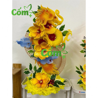 Sét phụ kiện rồng phượng trang trí tráp Tết