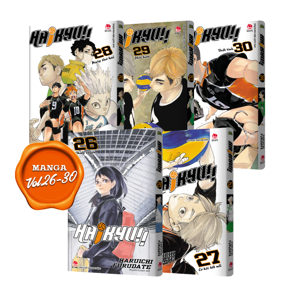 Truyện tranh Haikyu!! Premium Boxset 02 - Tập 16 - 30 - Tặng Kèm 2 Set Bookmark PVC