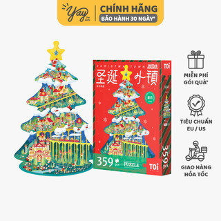 Xếp hình cây thông Noel nhiều mẫu, có đèn, lego hộp nhạc Giáng Sinh
