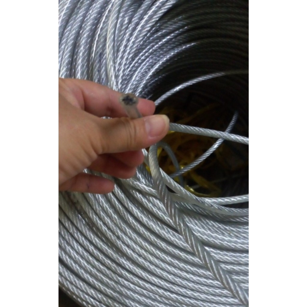 Dây Cáp Thép Bọc Nhựa 8MM,10MM, 12MM Cáp Lụa Bọc Nhựa 8ly, 10ly, 12ly