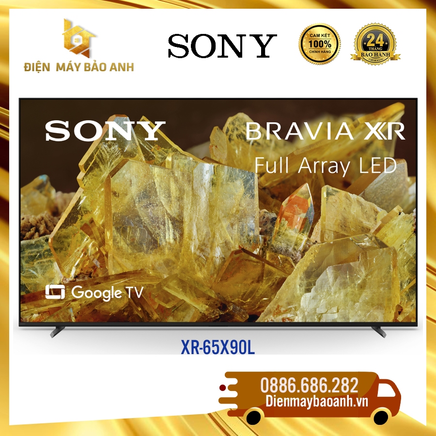 [Miễn phí giao lắp HN] Google Tivi Sony 65 inch XR-65X90L 4K – Model 2023, Bảo hành chính hãng 24 tháng tại nhà