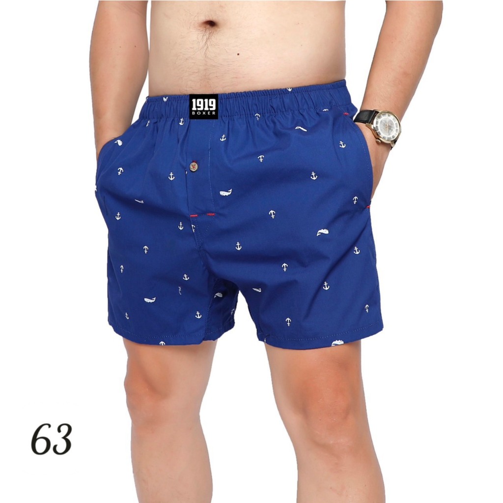 Quần đùi nam mặc nhà chất cotton 1919 Quần ngủ nam CT01