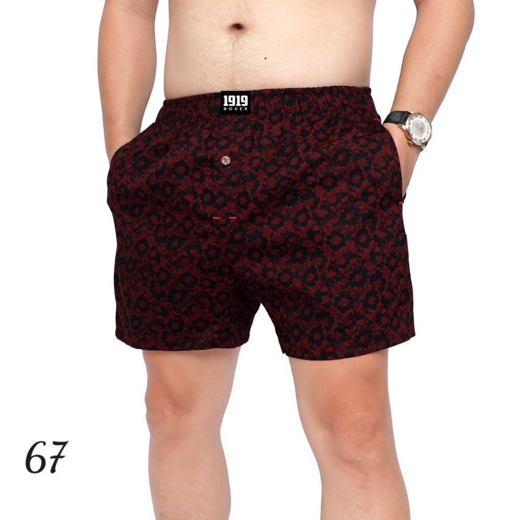 Quần đùi nam mặc nhà chất cotton pha sợi spandex 1919 Quần ngủ nam CT05