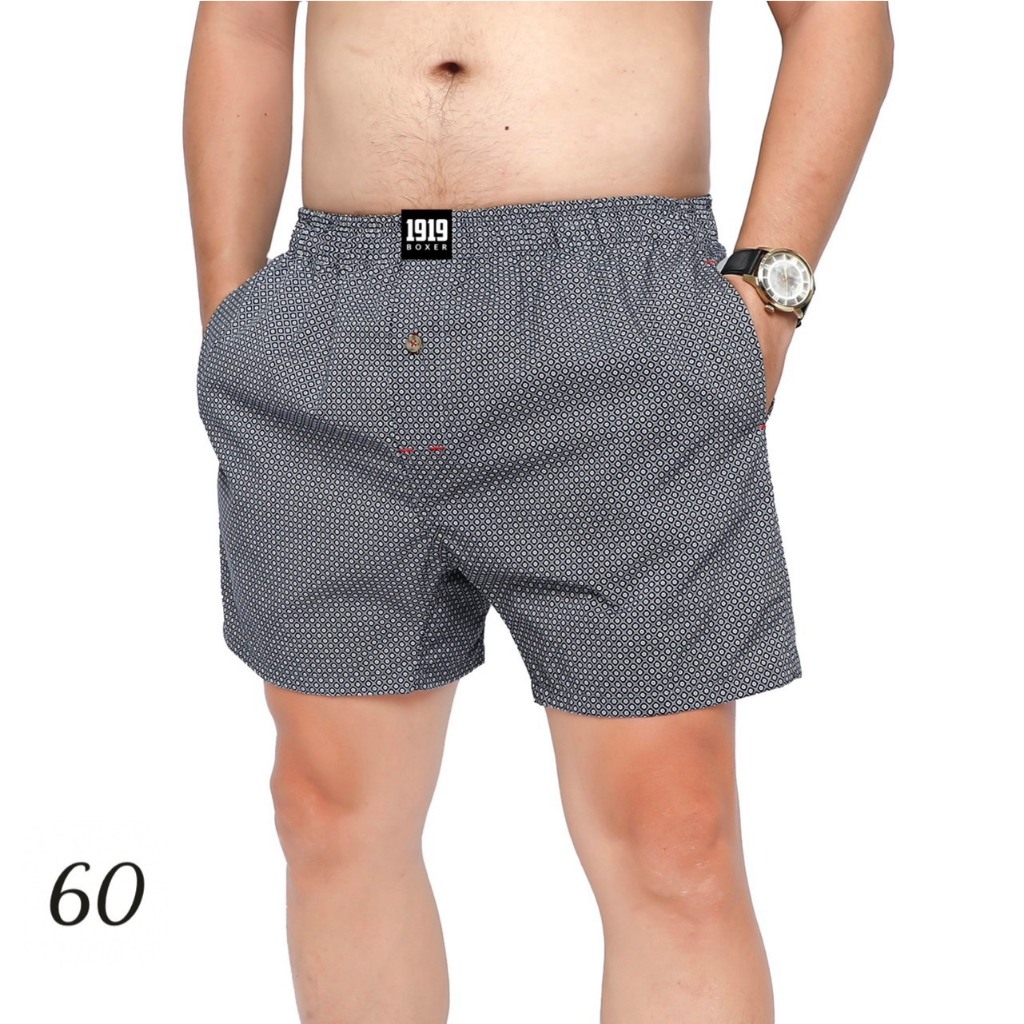 Quần đùi nam mặc nhà chất cotton pha sợi spandex 1919 Quần ngủ nam CT05