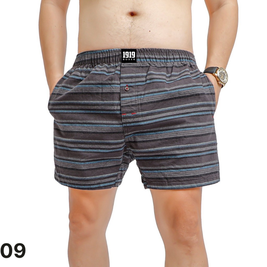 Quần đùi nam mặc nhà chất cotton 1919 Quần ngủ nam CT02