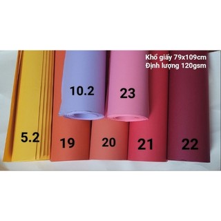 Giấy mỹ thuật làm hoa bảng màu 2