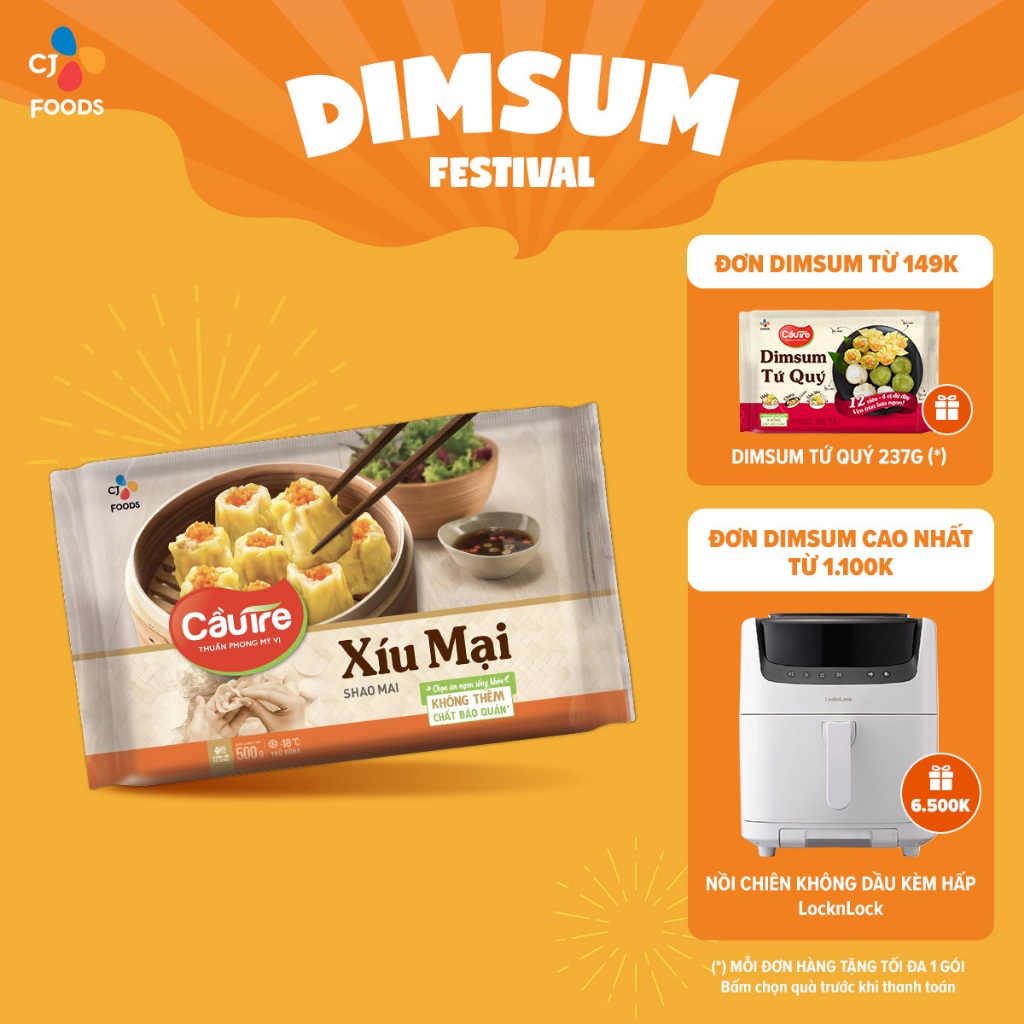 [Tặng Dimsum đơn từ 149k] Xíu mại Cầu Tre - Viên Xíu mại nhân Thịt 500g