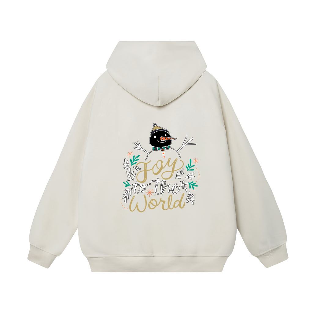 Áo Hoodie Merry Christmas Joy To The World Form Rộng Unisex YANDO OUTFITS L034 Nỉ Cotton French Terry 350GSM Local Brand