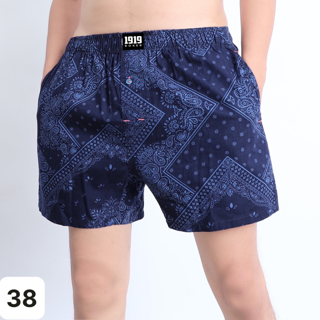 Quần đùi nam mặc nhà chất cotton 1919 Quần ngủ nam CT05