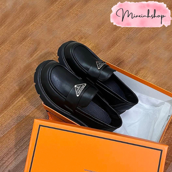Giày đốc nữ PANDA giày da lì đế 5P LOẠI 1 FULL HỘP