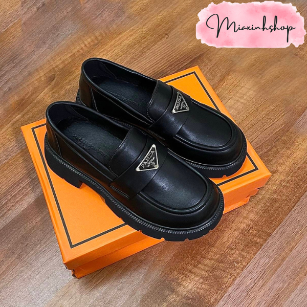 Giày đốc nữ PANDA giày da lì đế 5P LOẠI 1 FULL HỘP