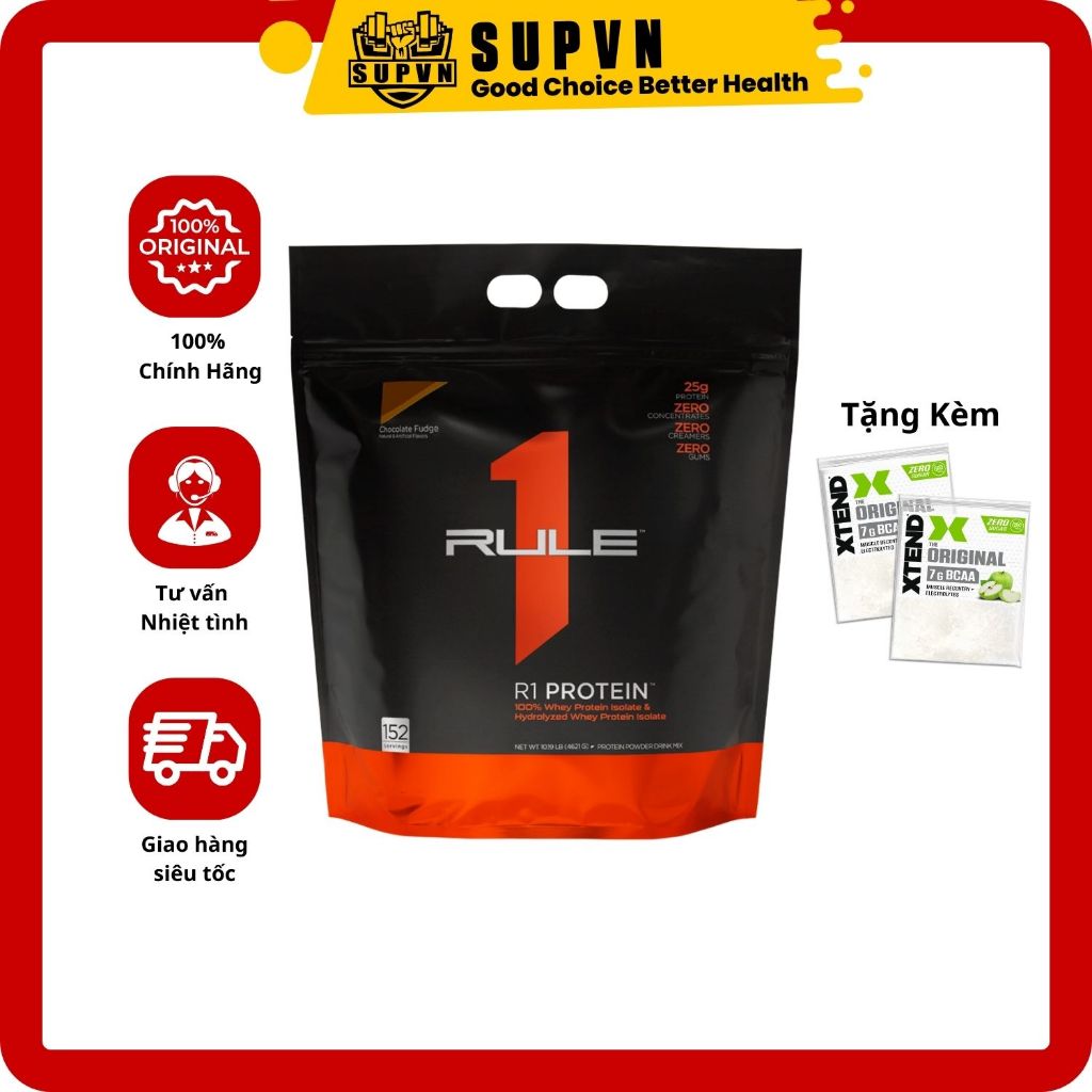 Rule 1 Protein 10Lbs 152 Lần dùng - Sữa Whey Rule1 - Protein R1 Chính hãng giá tốt có tem cào Giá tốt nhất