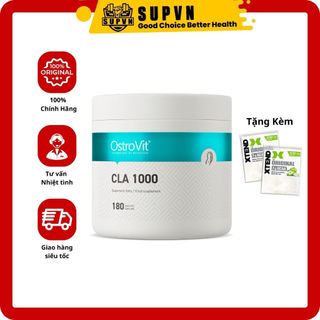 (Có tem CT)CLA 1000mg Ostrovit 180 viên - Viên hỗ trợ đốt và giảm mỡ tự nhiên không chất kích thích
