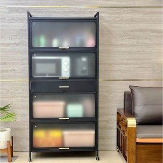  Tủ Bếp FLY08 Mặt Cửa Kính Khung Thép Chuyển Để Đồ Gia Dụng Nhà Bếp Hàng Nhập Khẩu Chính Hãng Bảo Hành 24 Tháng 
