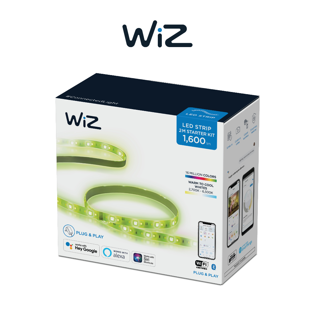 LED dây WiZ WiFi LEDStrip 2M 1600lmStarterKit TH/PH