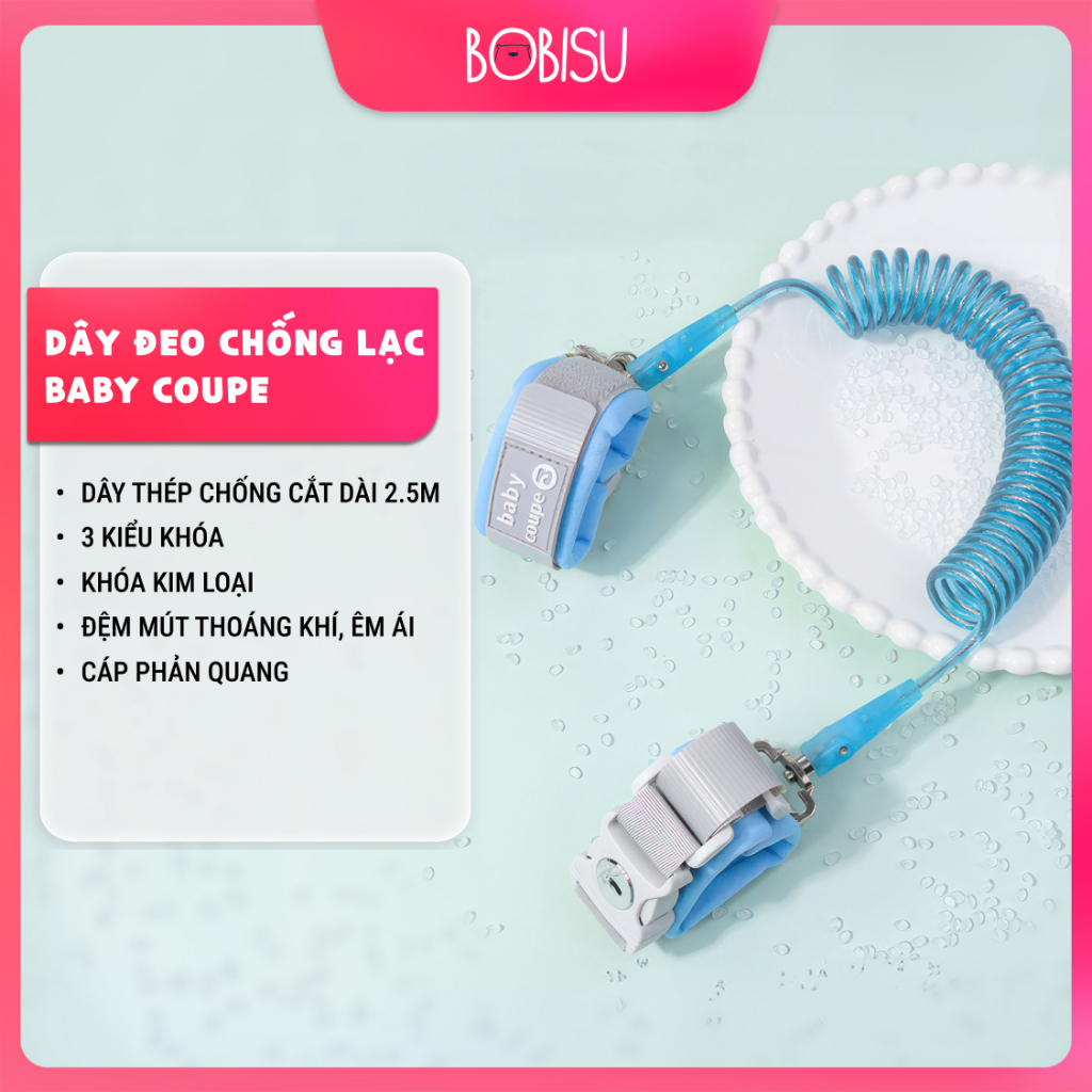 Dây đeo tay chống lạc, chống cắt cho bé BABYCOUPE dài 2.5M