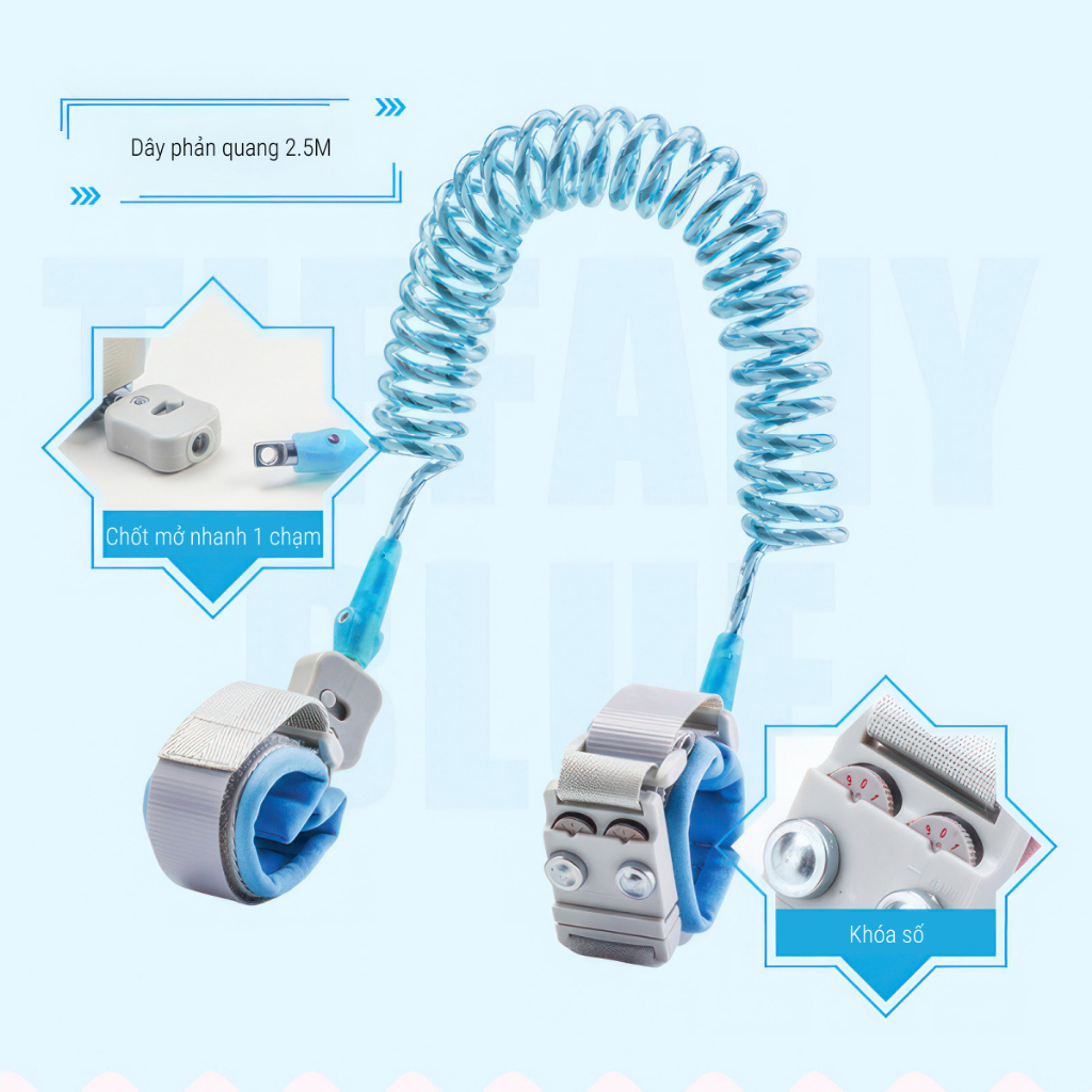 Dây đeo tay chống lạc, chống cắt cho bé BABYCOUPE dài 2.5M