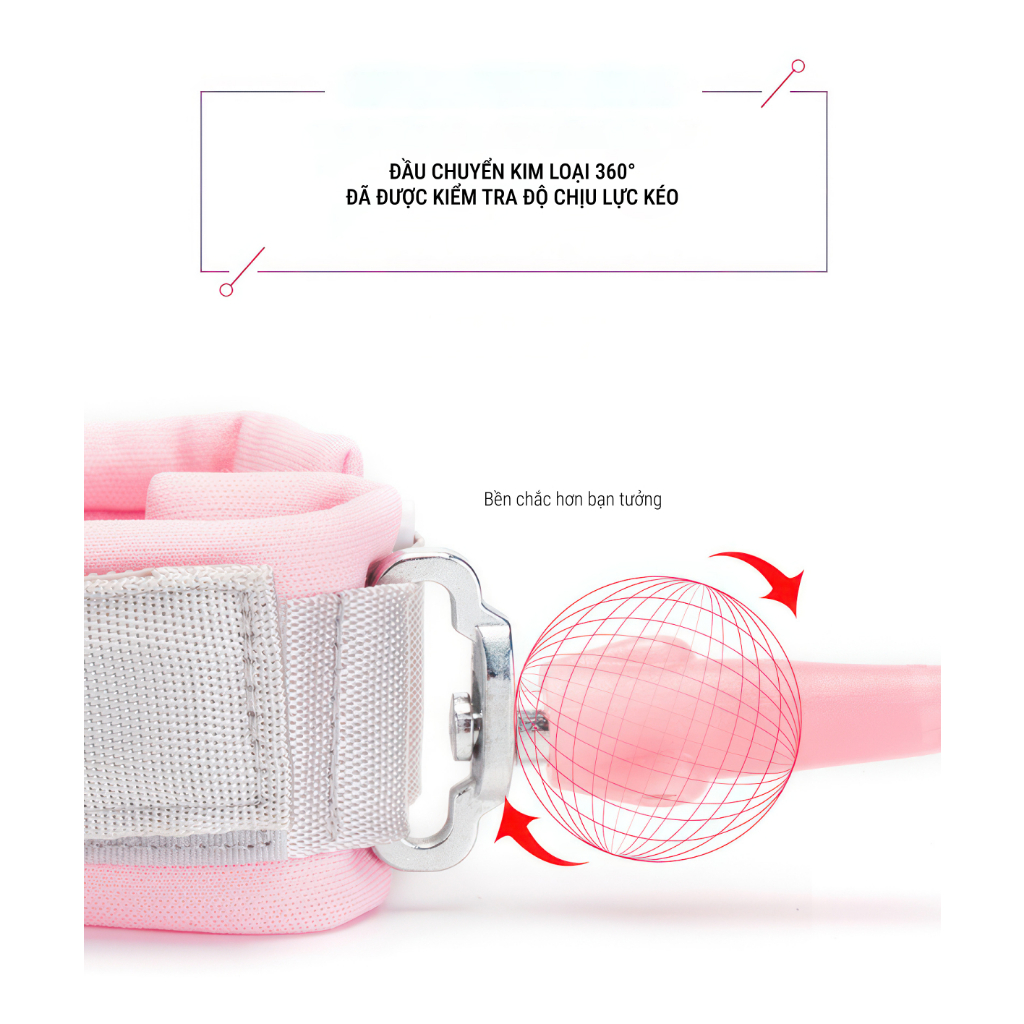 Dây đeo tay chống lạc, chống cắt cho bé BABYCOUPE dài 2.5M