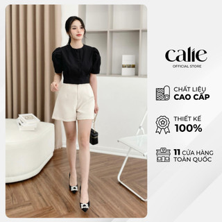 Quần short dáng basic 2 cơi chéo tôn dáng Calie QS027