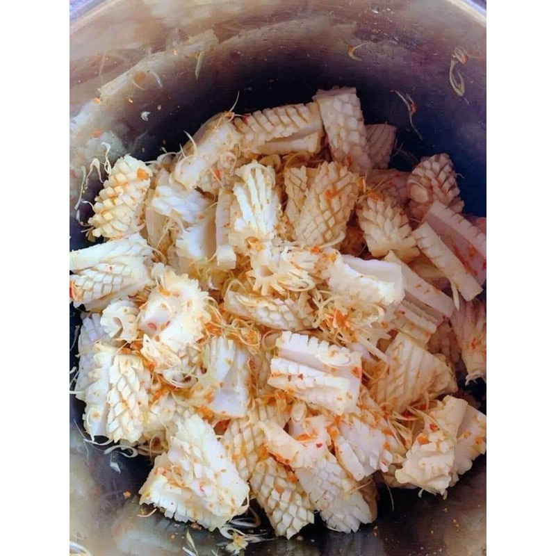 Mực tỉa hoa đông lạnh chiên , xào, thả lẩu thơm ngon