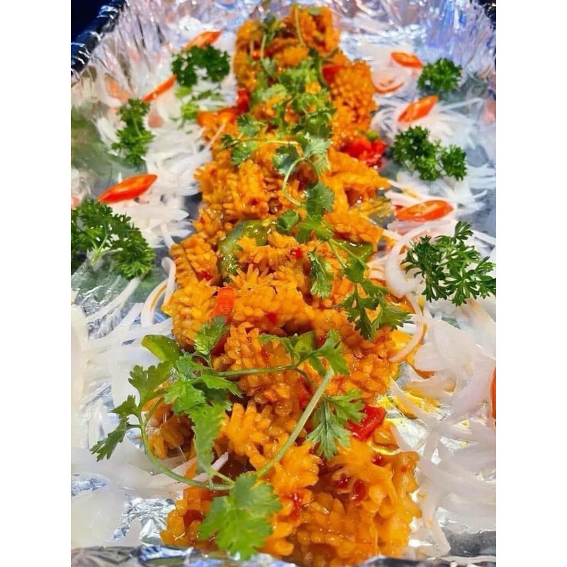 Mực tỉa hoa đông lạnh chiên , xào, thả lẩu thơm ngon