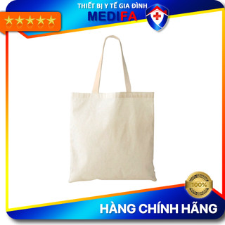 Túi vải canvas đeo vai có khóa kéo