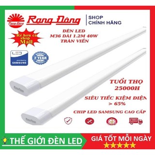 Bóng đèn led bán nguyệt m36 rạng đông 1m2 công suất 40w ánh sáng trắng