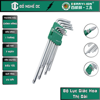 Bộ lục giác hoa thị dài, bộ lục đầu bông, lục giác hoa khế 9 cây 062109578 berrylion cr-v tháo lắp các bộ phận xe đạp dc