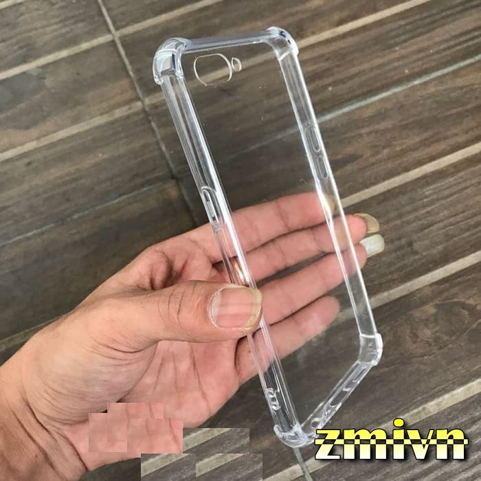 Ốp lưng chống va đập Oppo A3S loại dày cao cấp trong suốt bo 4 góc đàn hồi