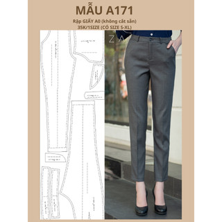 Rập giấy a0 quần âu cơ bản mã a171