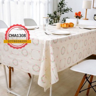 Khăn trải bàn nhựa pvc cao cấp không thấm nước bán theo mét
