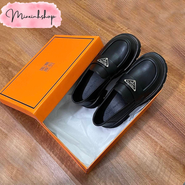 Giày đốc nữ PANDA giày da lì đế 5P LOẠI 1 FULL HỘP