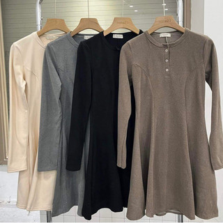 Váy zip lót lông cổ trụ Nana21 Nanastore21