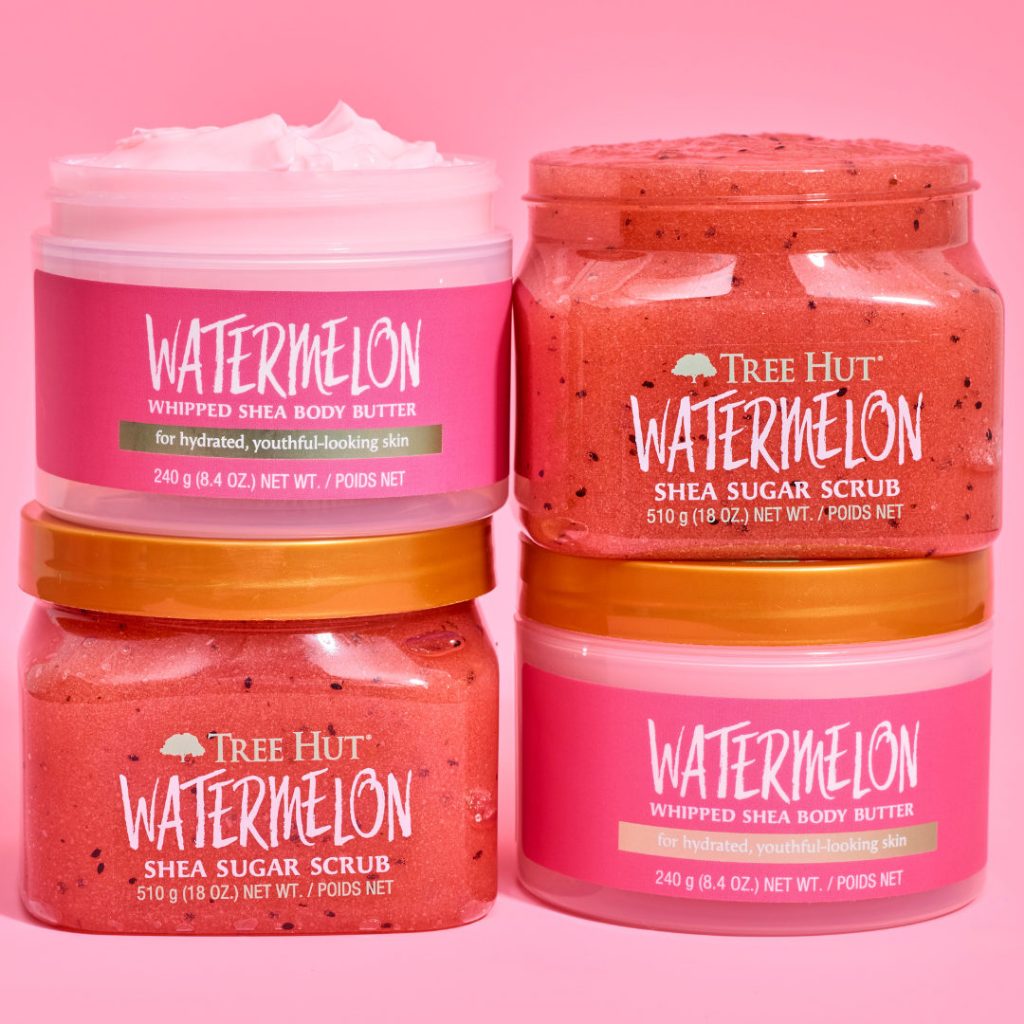 Combo Tẩy tế bào chết & Bơ dưỡng thể Tree Hut Watermelon sạch sâu dưỡng ẩm