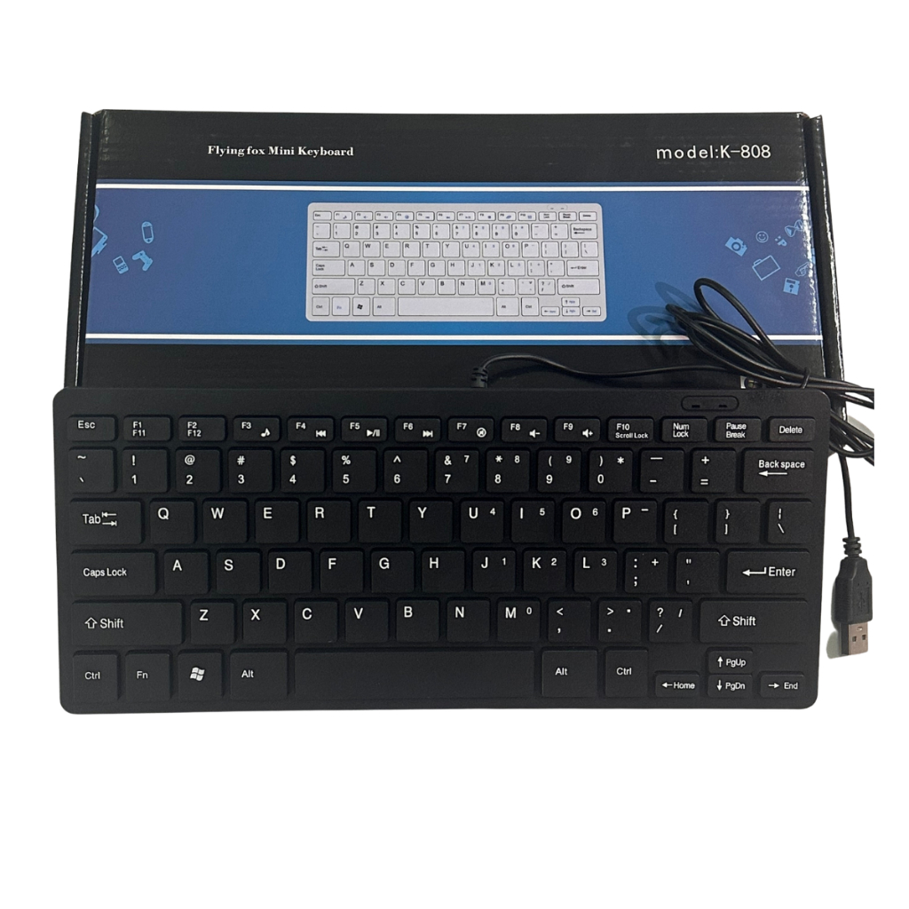 [HDMusictechnology] Bàn phím máy tính Mini Anyzen K200 K808 kết nối dây cổng USB