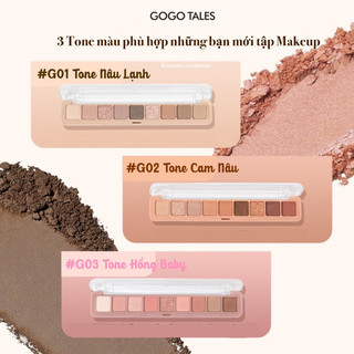 Phấn Mắt 9 Ô GOGO TALES POCKET DOUBLE GT479 Nhũ Lì Mịn Tạo Hiệu Ứng Lấp Lánh KUROMI Follow