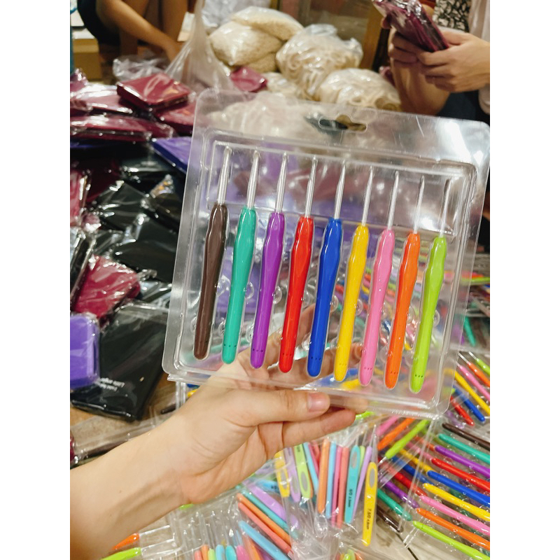 Bộ kim móc cán dẻo 9 kim