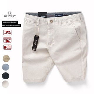 Quần short kaki Coolluk mềm mịn thoáng mát, dày dặn - Bravery