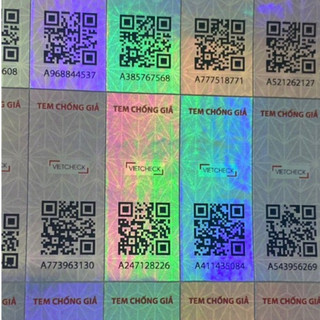 Tem chống giả mã QR code check app Vietcheck xác thực chính hãng