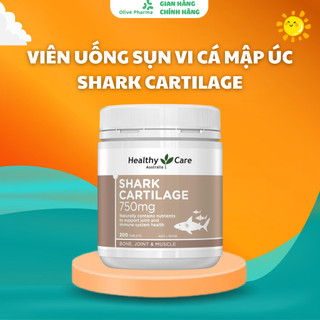 Viên Uống Sụn Vi Cá Mập Úc, Giảm Đau Cứng Khớp SHARK CARTILAGE, Lọ 200 Viên