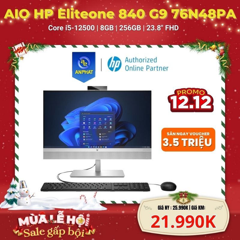 Máy tính để bàn HP Eliteone 840 G9 ( CPU Intel Gen12 | 23.8 inch FHD Cảm ứng)