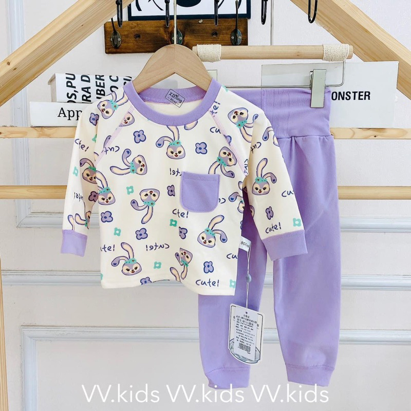 Bộ nỉ tuyết nhung dày dặn cho bé size nhí - nhỡ - đại