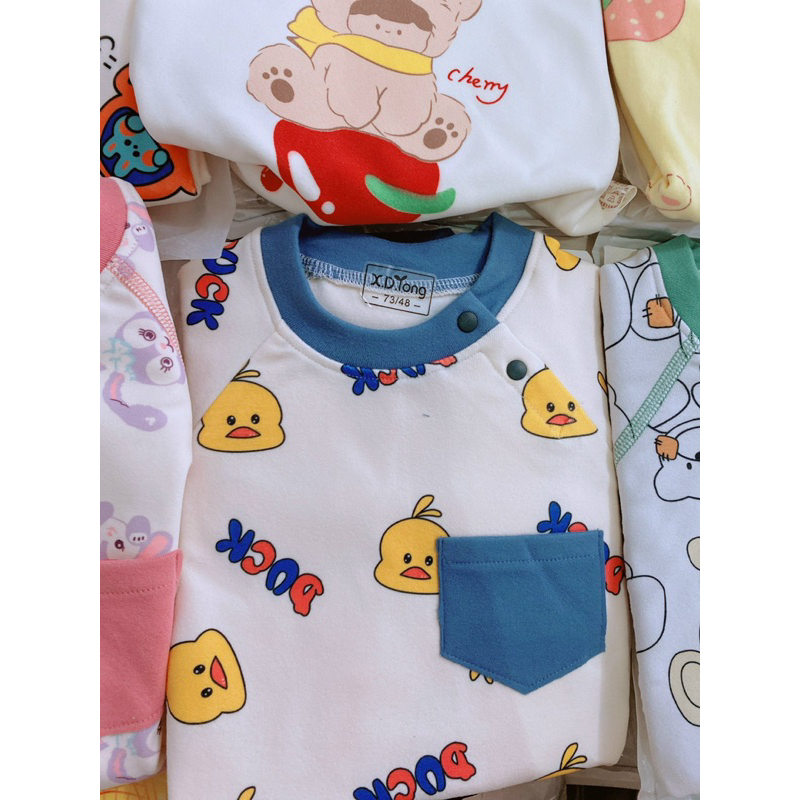 Bộ nỉ tuyết nhung dày dặn cho bé size nhí - nhỡ - đại