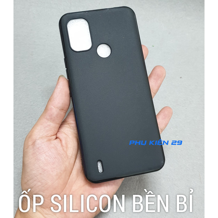 [Nokia C21 Plus] Ốp lưng silicon dẻo đen cao cấp Henyou