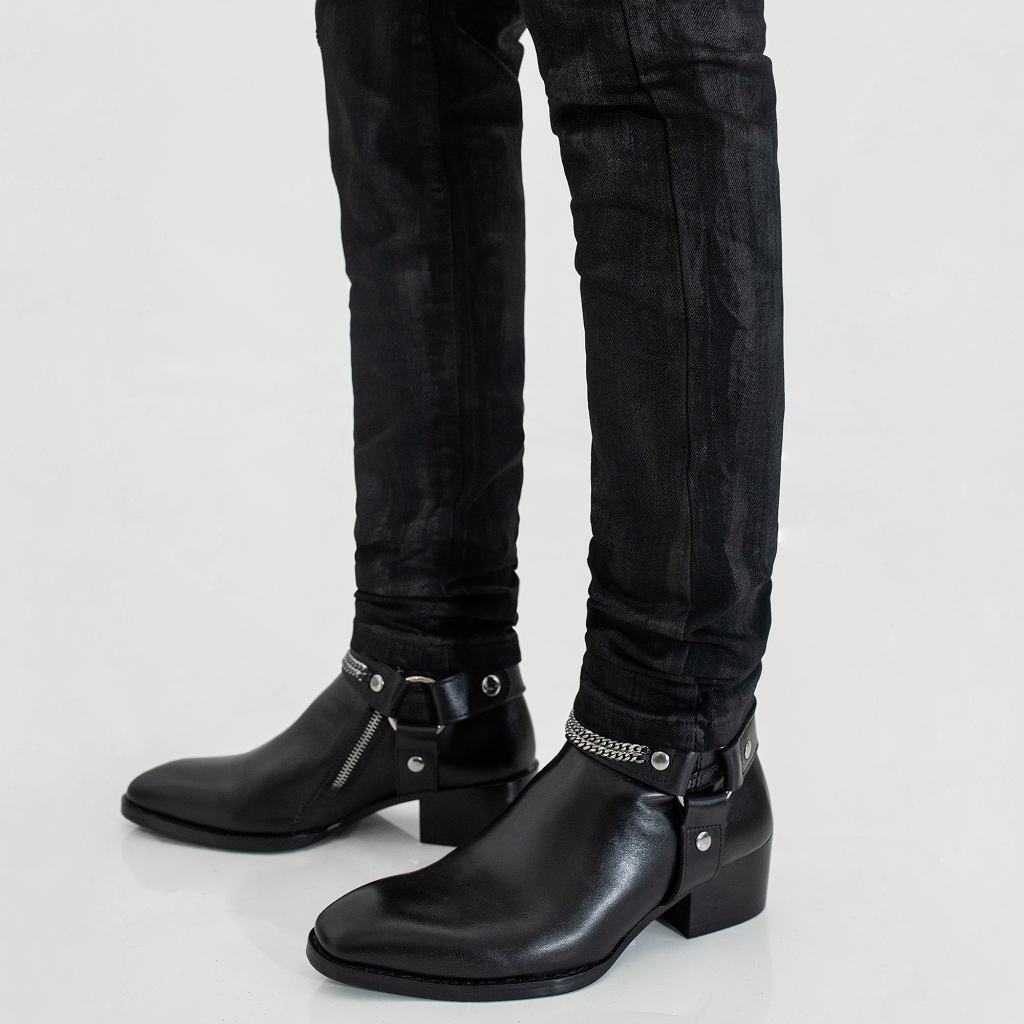 Quần Denim Jean Đen Wax - Waxed cao cấp fom skinny - Roy Design