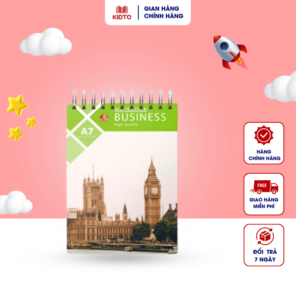 Sổ lò xo A4 160 trang 180 trang Quang Huy - Chống lóa mắt Ghi chép tiện lợi Viết nhật ký Lên kế hoạch